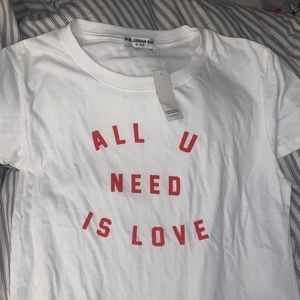 Suburban riot all u need is love tee